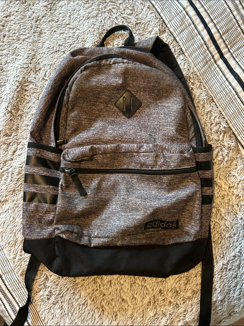 adidas Gray Heather and Black Everyday Backpack